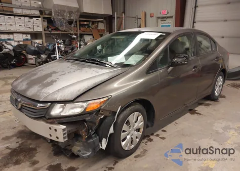 2012 Honda Civic Lx from USA, damaged, VIN 2HGFB2F57CH578522